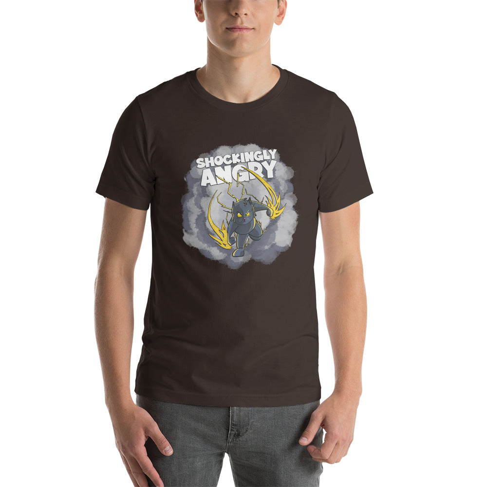 Static-filled Alley Cat Short-Sleeve Unisex T-Shirt Danger Bear Industries Brown S