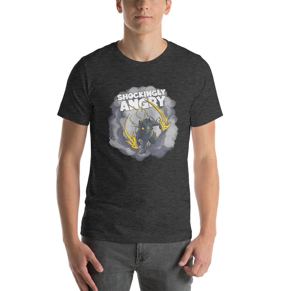 Static-filled Alley Cat Short-Sleeve Unisex T-Shirt Danger Bear Industries Dark Grey Heather XS