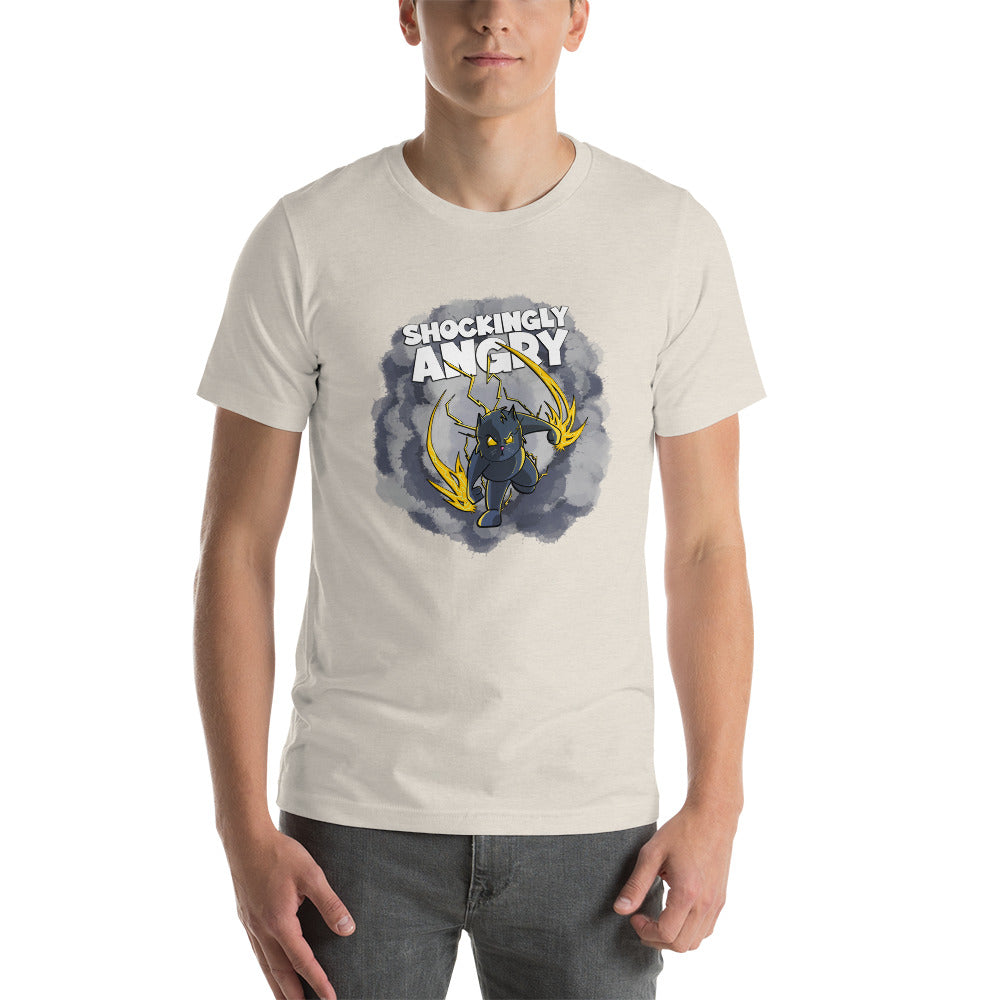 Static-filled Alley Cat Short-Sleeve Unisex T-Shirt Danger Bear Industries Heather Dust S