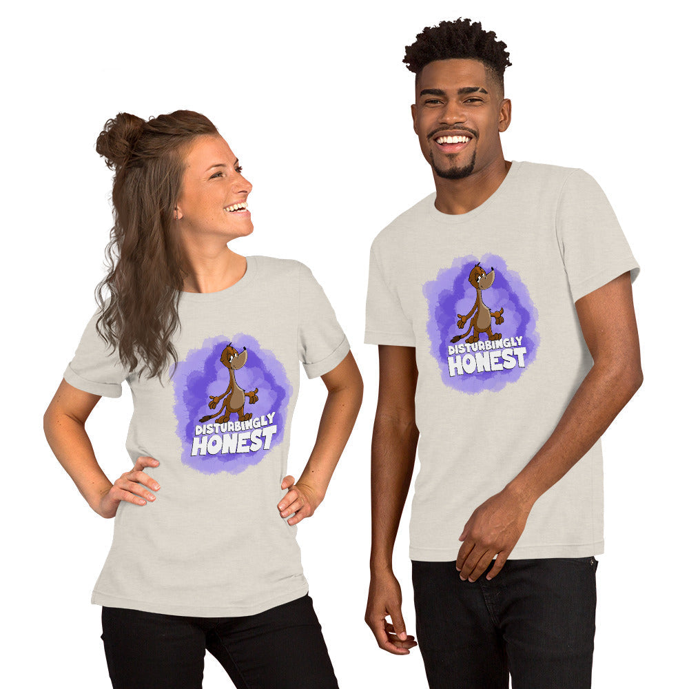 Surprisingly Forthcoming Weasel Short-Sleeve Unisex T-Shirt Danger Bear Industries Heather Dust S