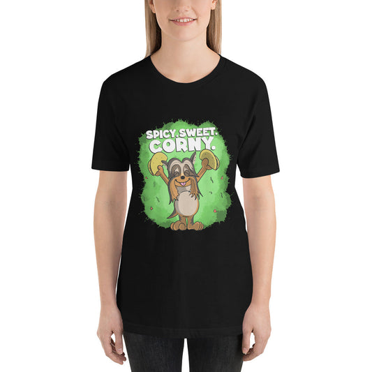 Taco-Loving Terrier Unisex t-shirt Danger Bear Industries Black XS