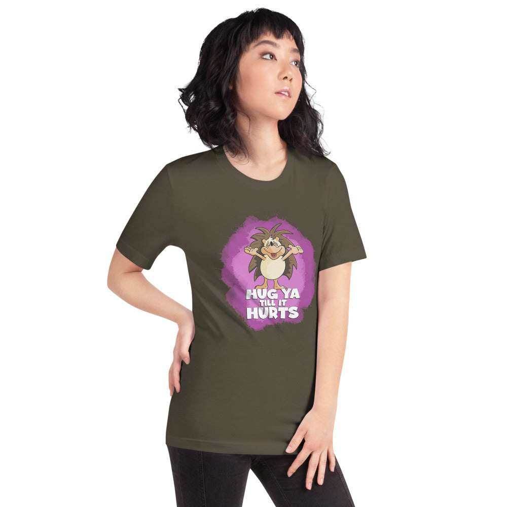 Touchy-Feely Hedgehog Short-Sleeve Unisex T-Shirt Danger Bear Industries