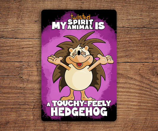Touchy-Feely Hedgehog sticker pack DangerBearIndustries