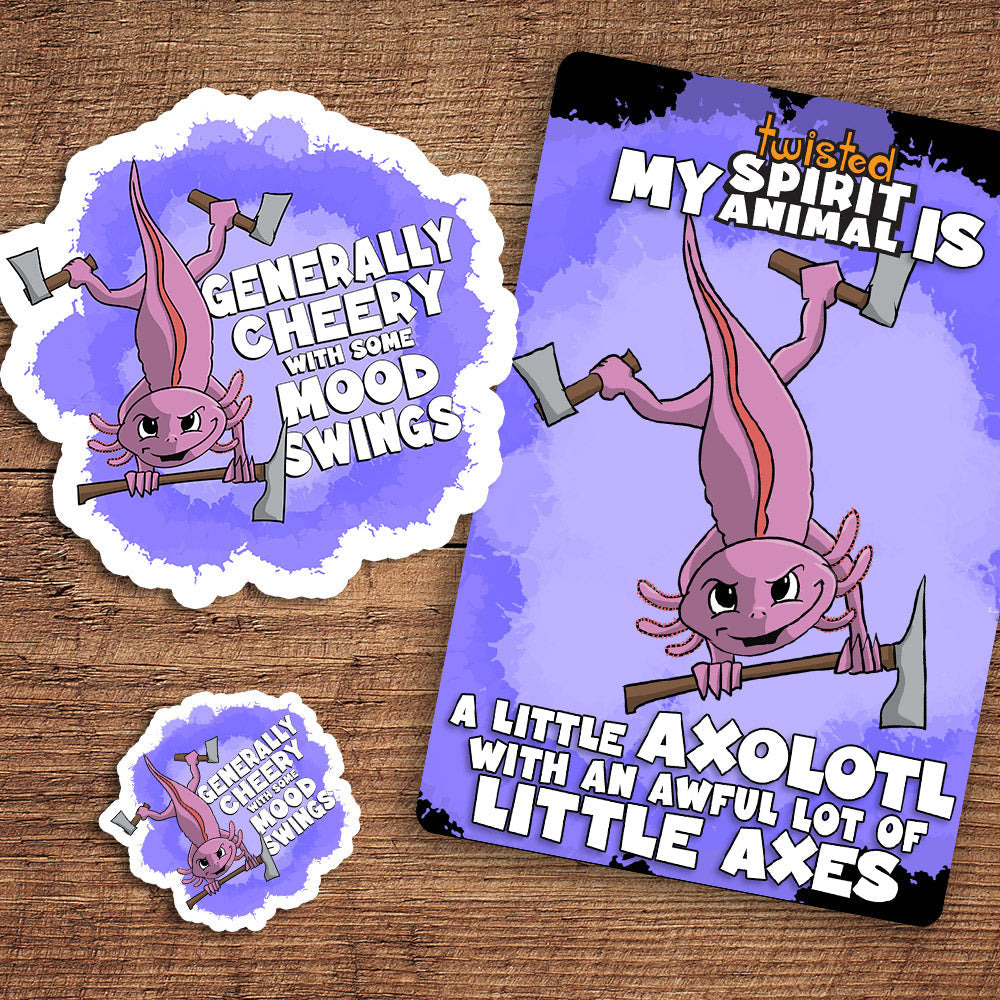 Little Axolotl with an Awful lot of Little Axes