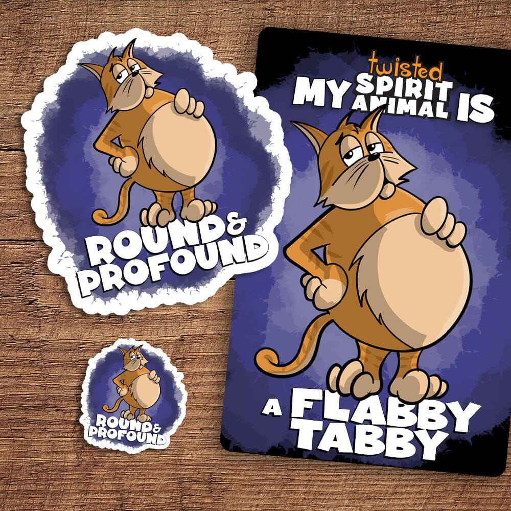 A Flabby Tabby sticker pack sticker DangerBearIndustries 