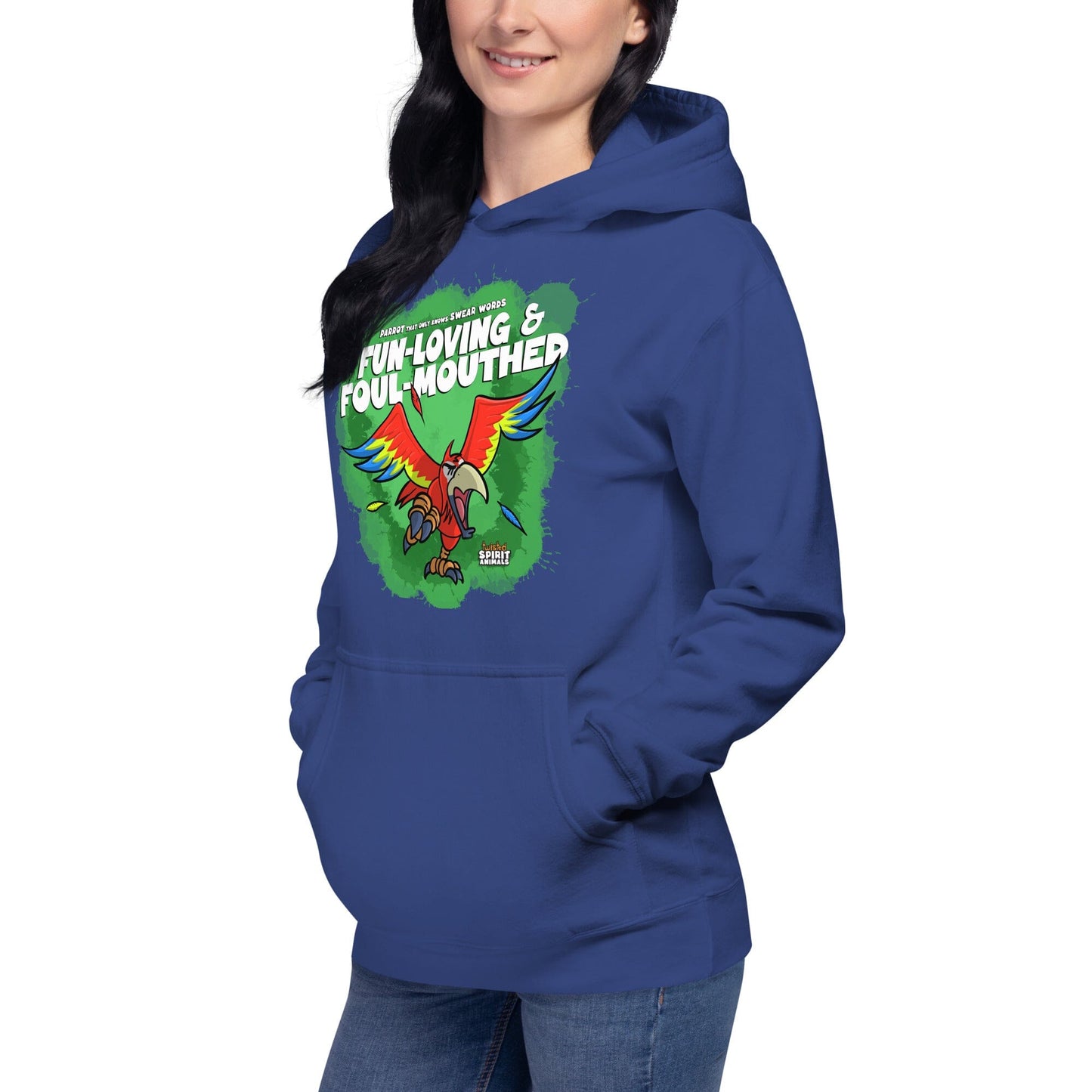 A Parrot that only knows Swear Words Unisex Hoodie Danger Bear Industries 