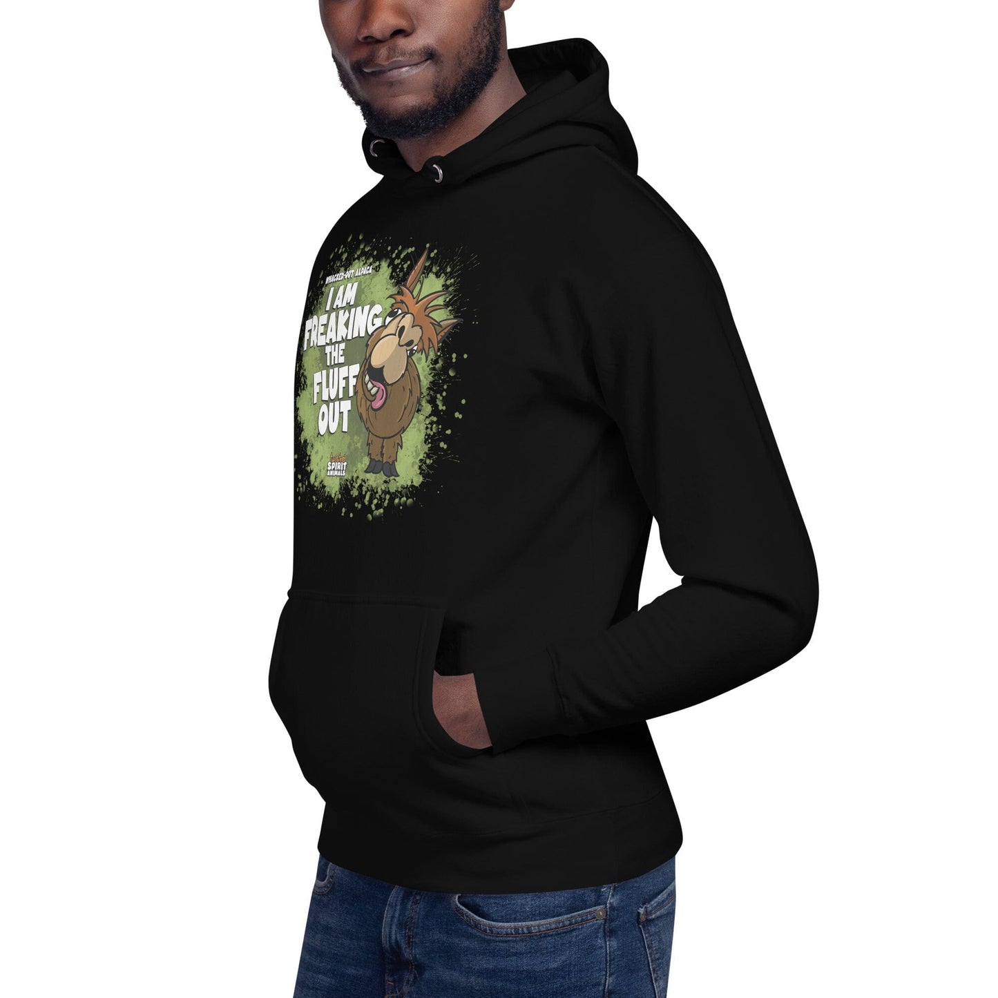 A Whacked-Out Alpaca Unisex Hoodie hoodie Danger Bear Industries 