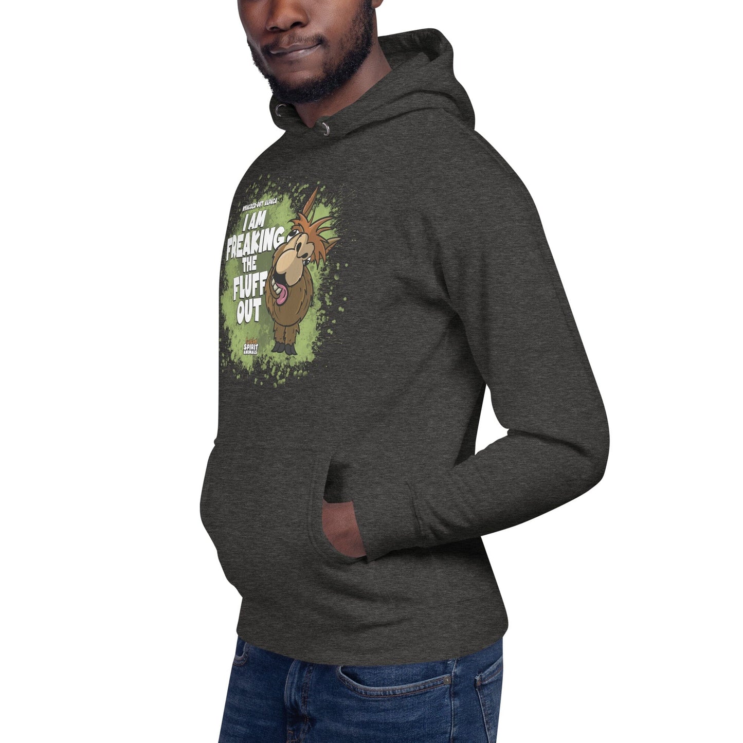 A Whacked-Out Alpaca Unisex Hoodie hoodie Danger Bear Industries 