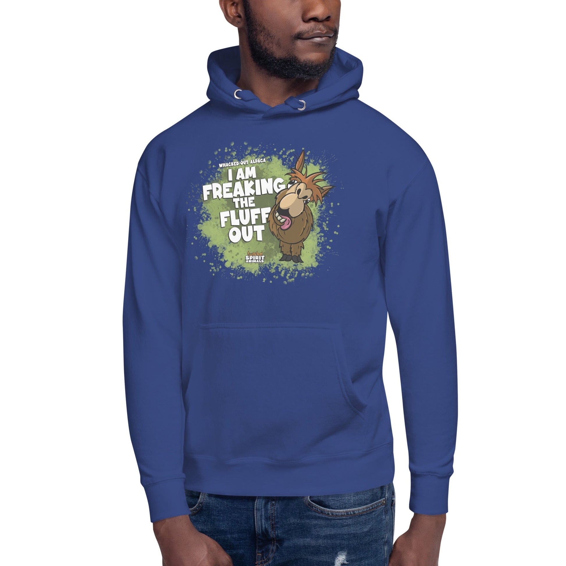 A Whacked-Out Alpaca Unisex Hoodie hoodie Danger Bear Industries Team Royal S 