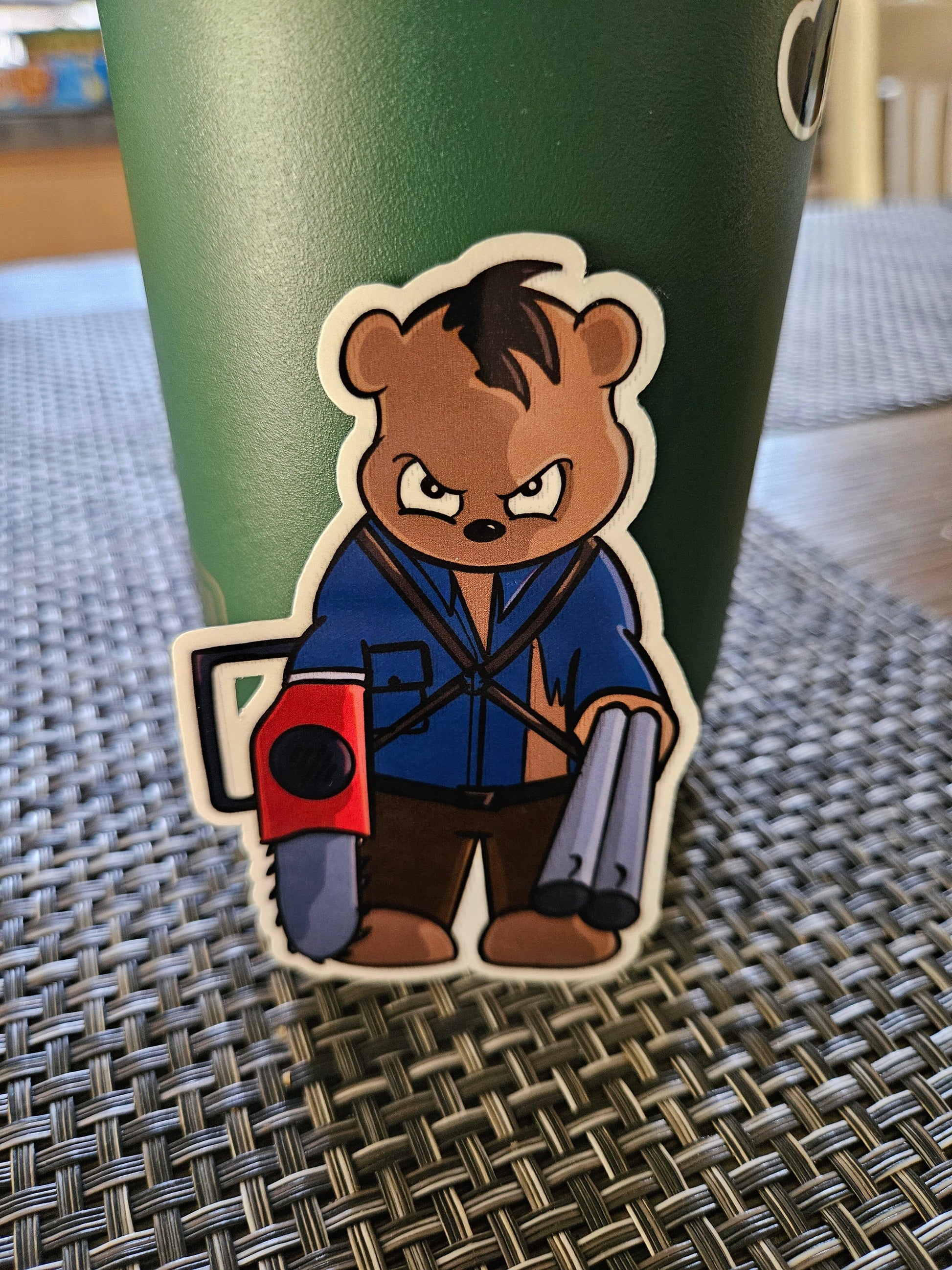 Ash Bear sticker sticker DangerBearIndustries 