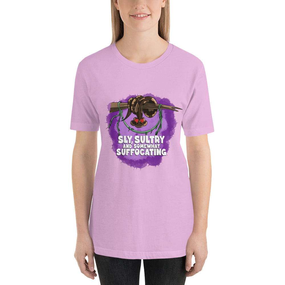 Ball Python with a Crush Unisex t-shirt Danger Bear Industries Lilac S 