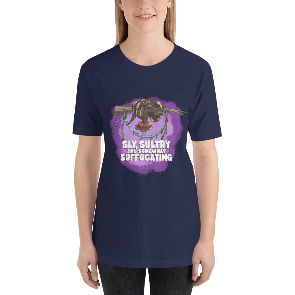Ball Python with a Crush Unisex t-shirt Danger Bear Industries Navy XS 