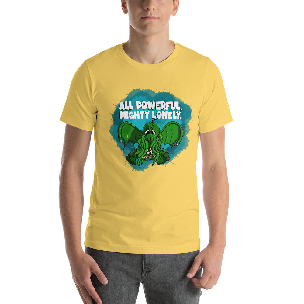 Elder God that Ate Its Last Follower Unisex t-shirt Danger Bear Industries Yellow S 