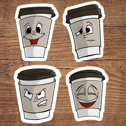 Emotional Support Coffee stickers DangerBearIndustries 
