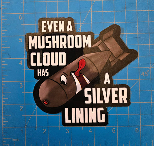 JUMBO Mushroom Cloud Bomb sticker sticker DangerBearIndustries 