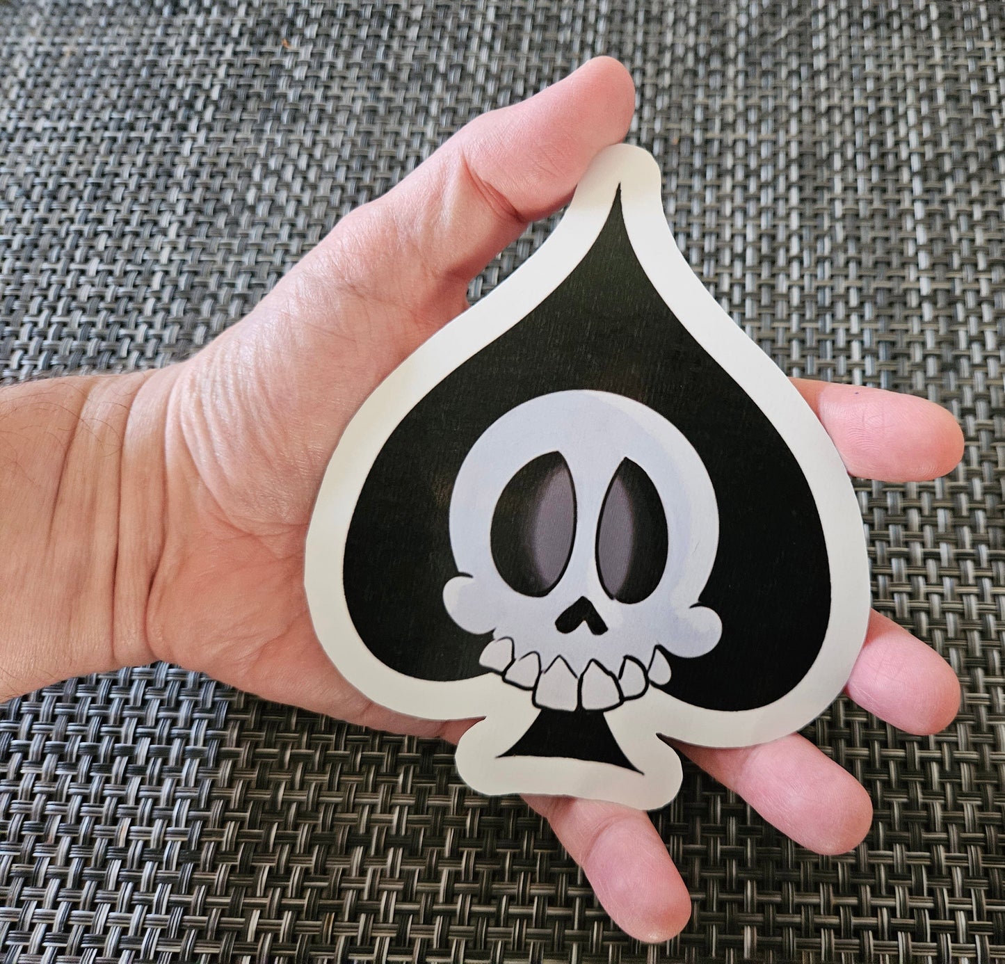 JUMBO Skull and Spade sticker sticker DangerBearIndustries 