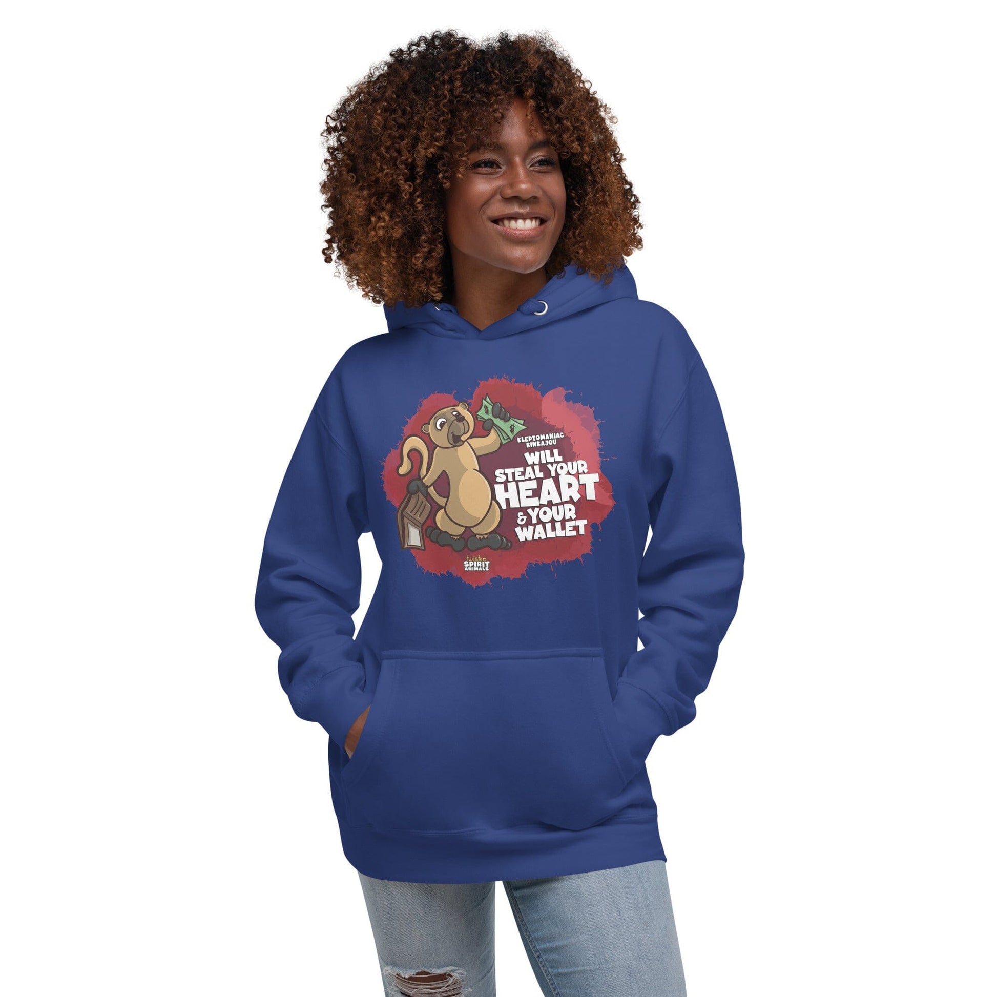 Kleptomaniac Kinkajou Unisex Hoodie hoodie Danger Bear Industries Team Royal S 