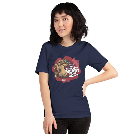 Kleptomaniac Kinkajou Unisex t-shirt t-shirt Danger Bear Industries Navy XS 