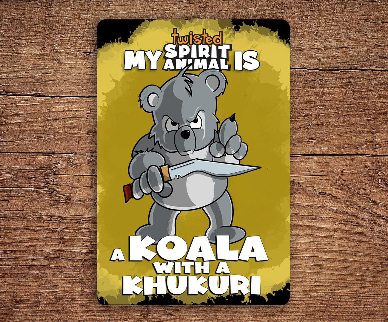Koala with a Khukuri sticker pack DangerBearIndustries 