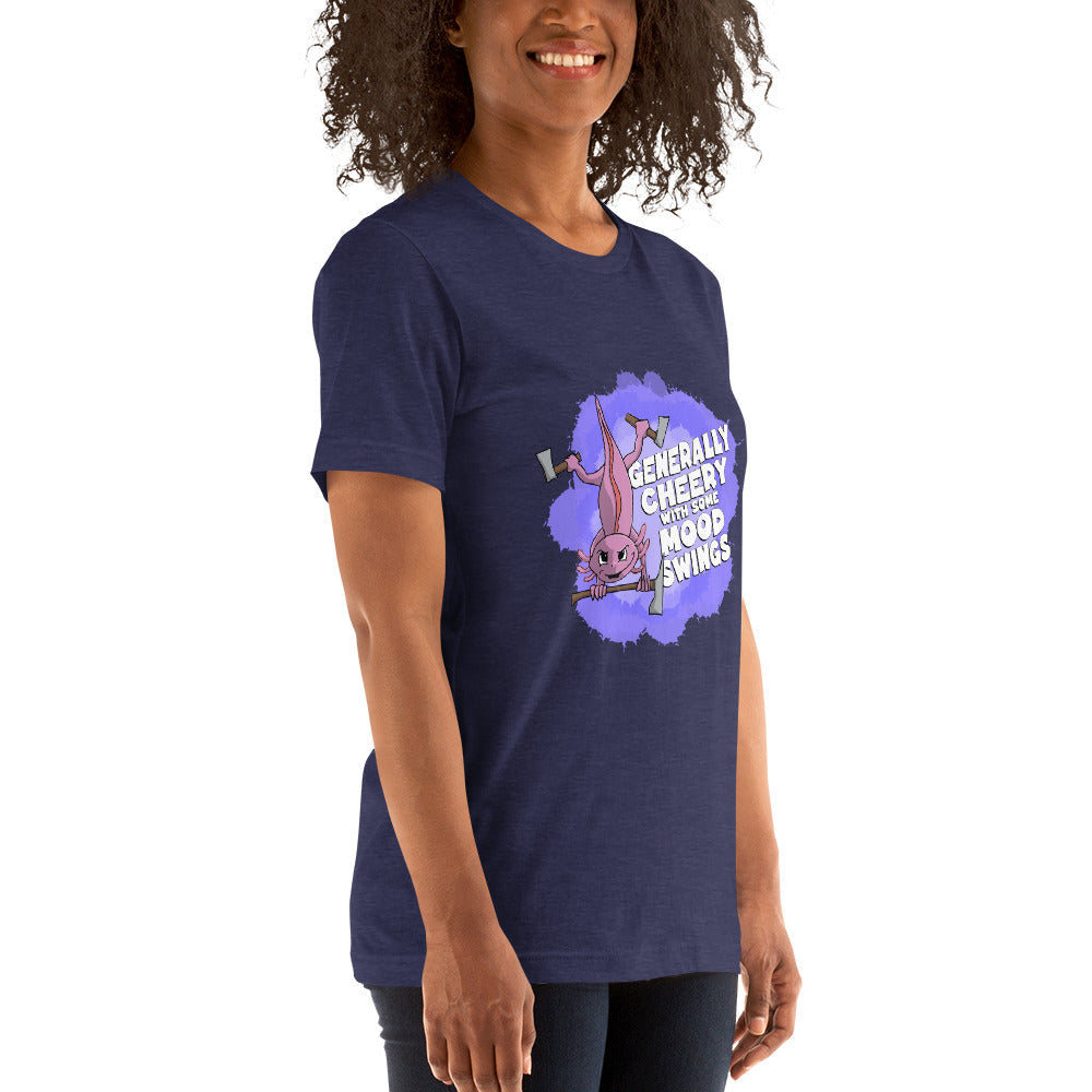 Little Axolotl with an Awful Lot of Little Axes Unisex t-shirt Danger Bear Industries 