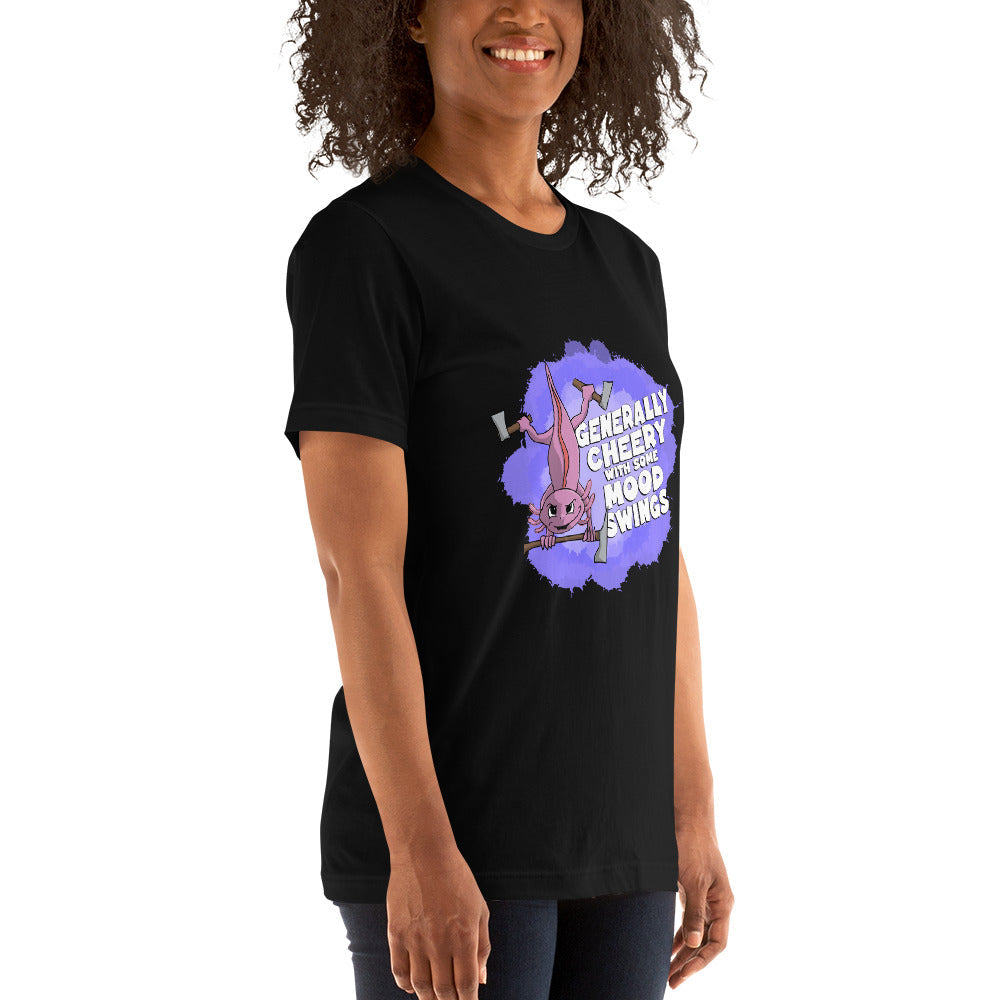 Little Axolotl with an Awful Lot of Little Axes Unisex t-shirt Danger Bear Industries 