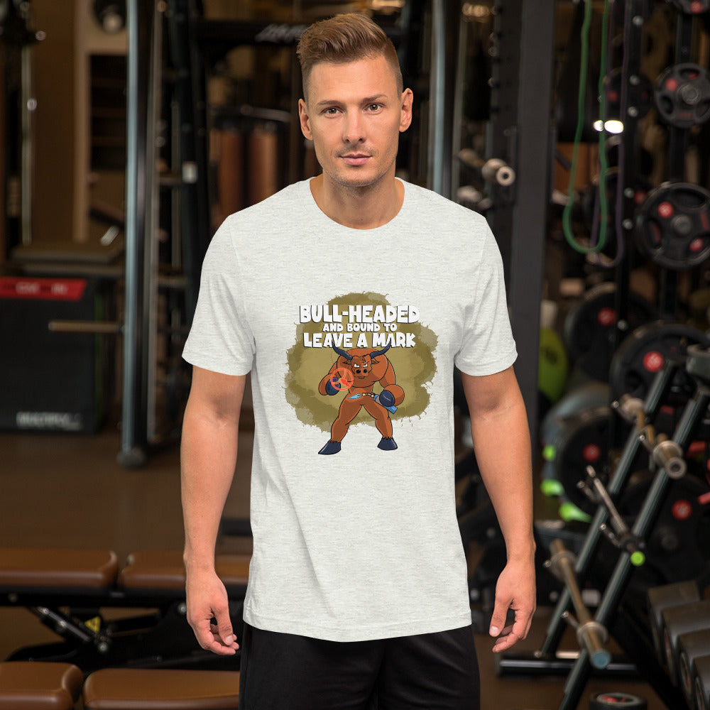 Longhorn with a Branding Iron Unisex t-shirt Danger Bear Industries Ash S 