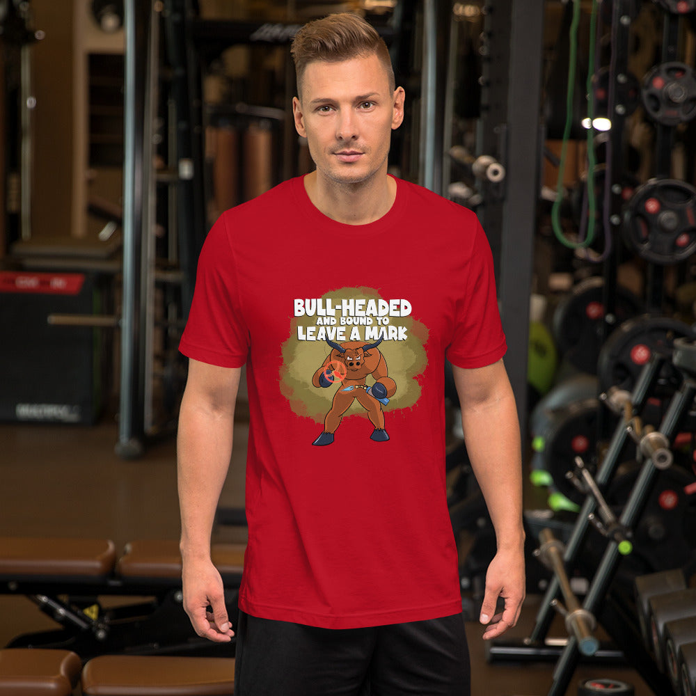 Longhorn with a Branding Iron Unisex t-shirt Danger Bear Industries Red XS 