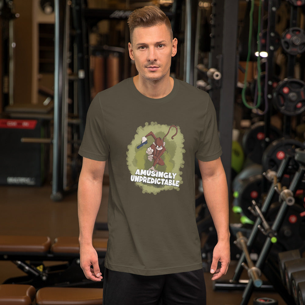 Monkey with a Gun Short-Sleeve Unisex T-Shirt Danger Bear Industries Army S 
