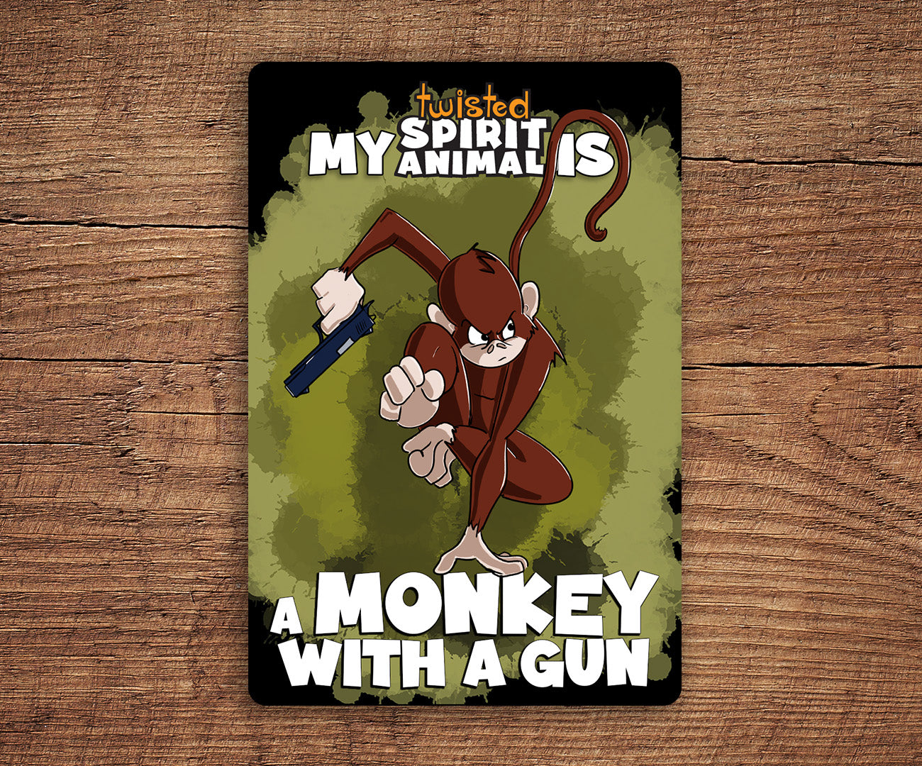 Monkey with a Gun sticker pack DangerBearIndustries 