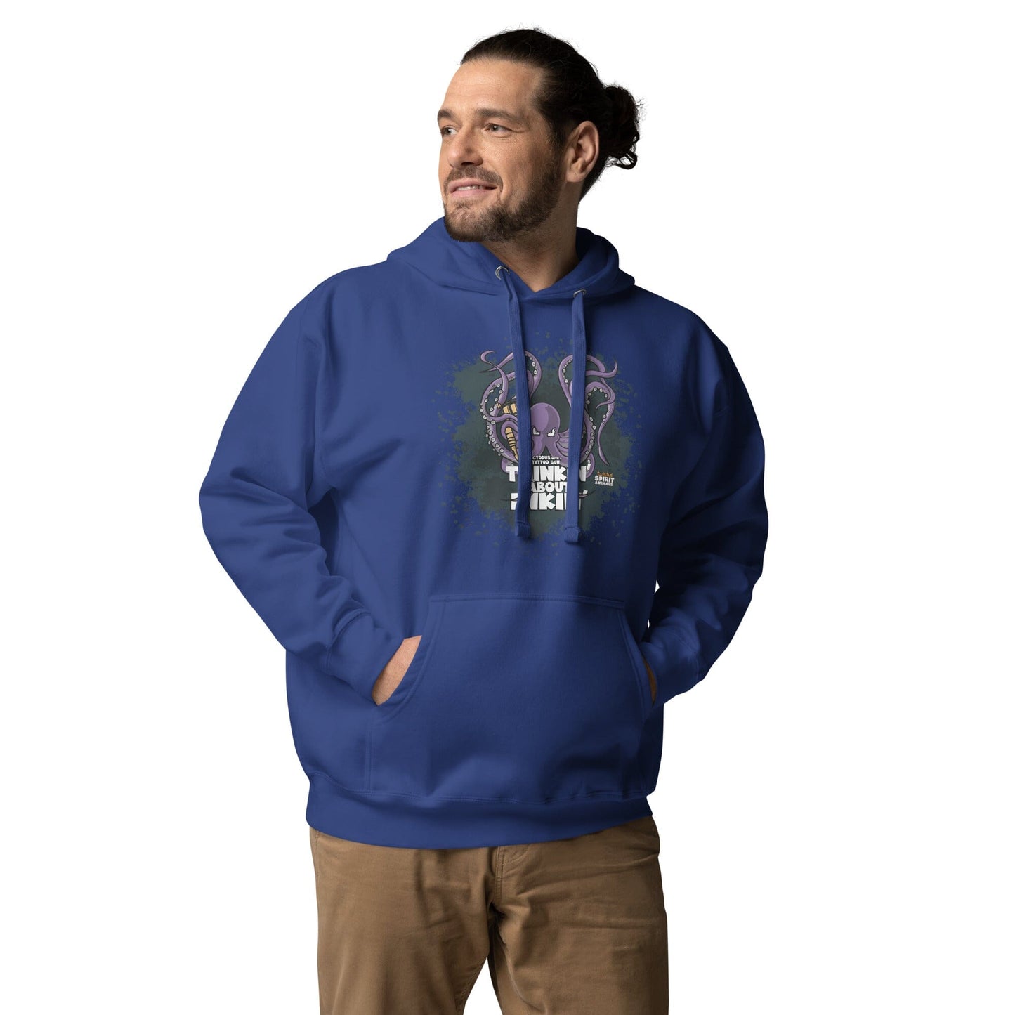 Octopus with a Tattoo Gun Unisex Hoodie hoodie Danger Bear Industries Team Royal S 