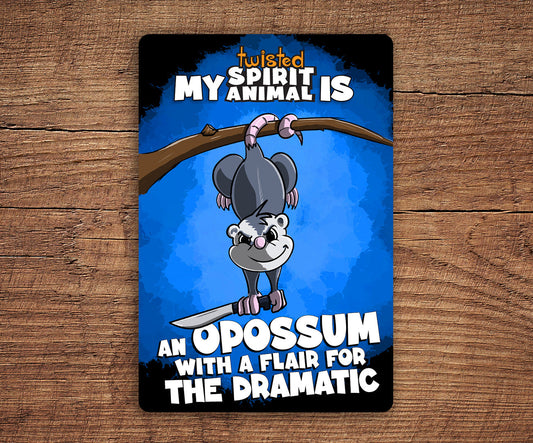 Opossum with a Flair for the Dramatic sticker pack DangerBearIndustries 