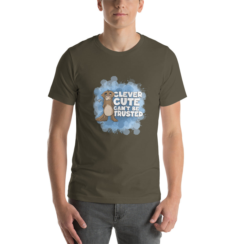 Otter with a Tire Iron Short-Sleeve Unisex T-Shirt Danger Bear Industries Army S 
