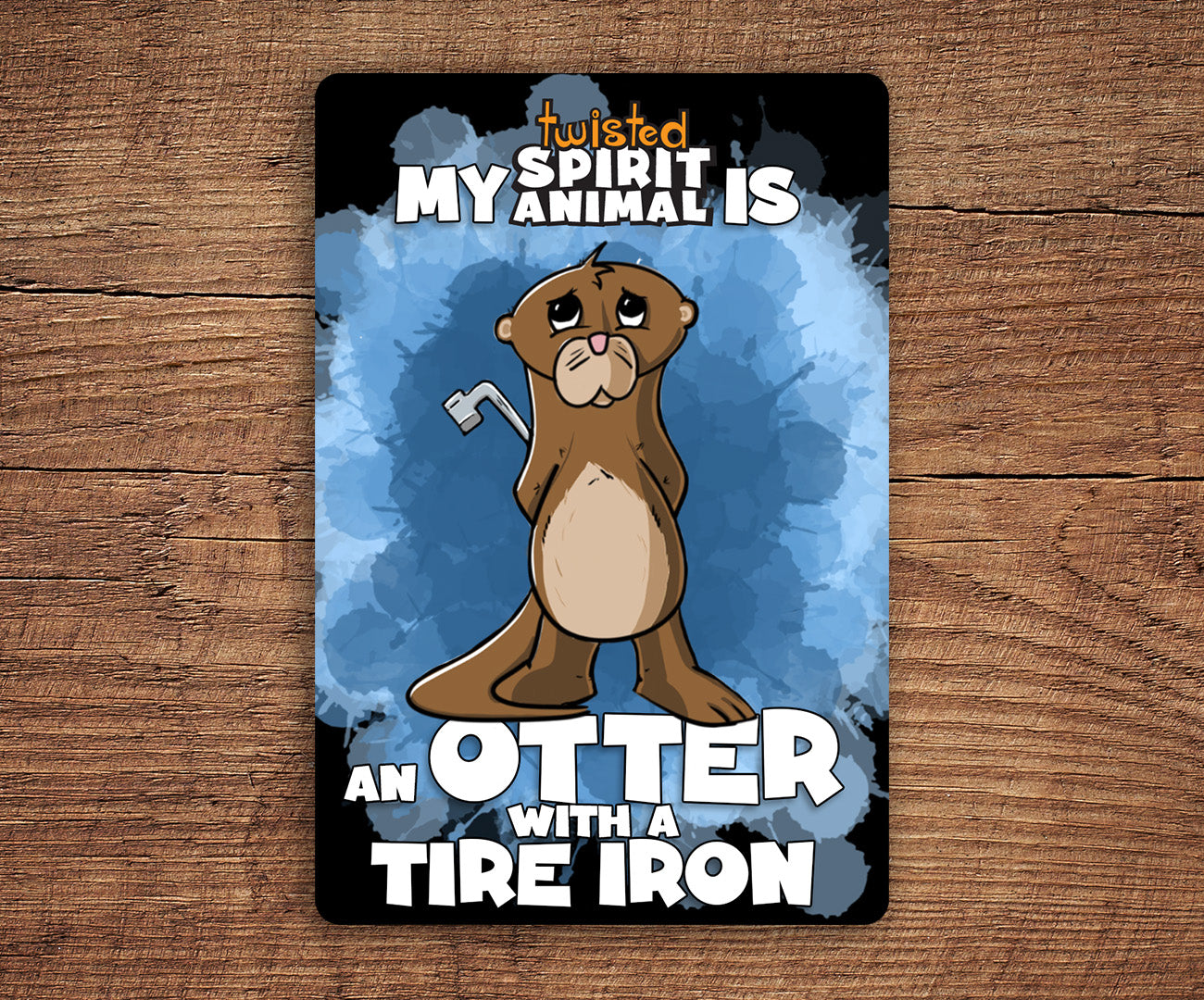Otter with a Tire Iron sticker pack DangerBearIndustries 