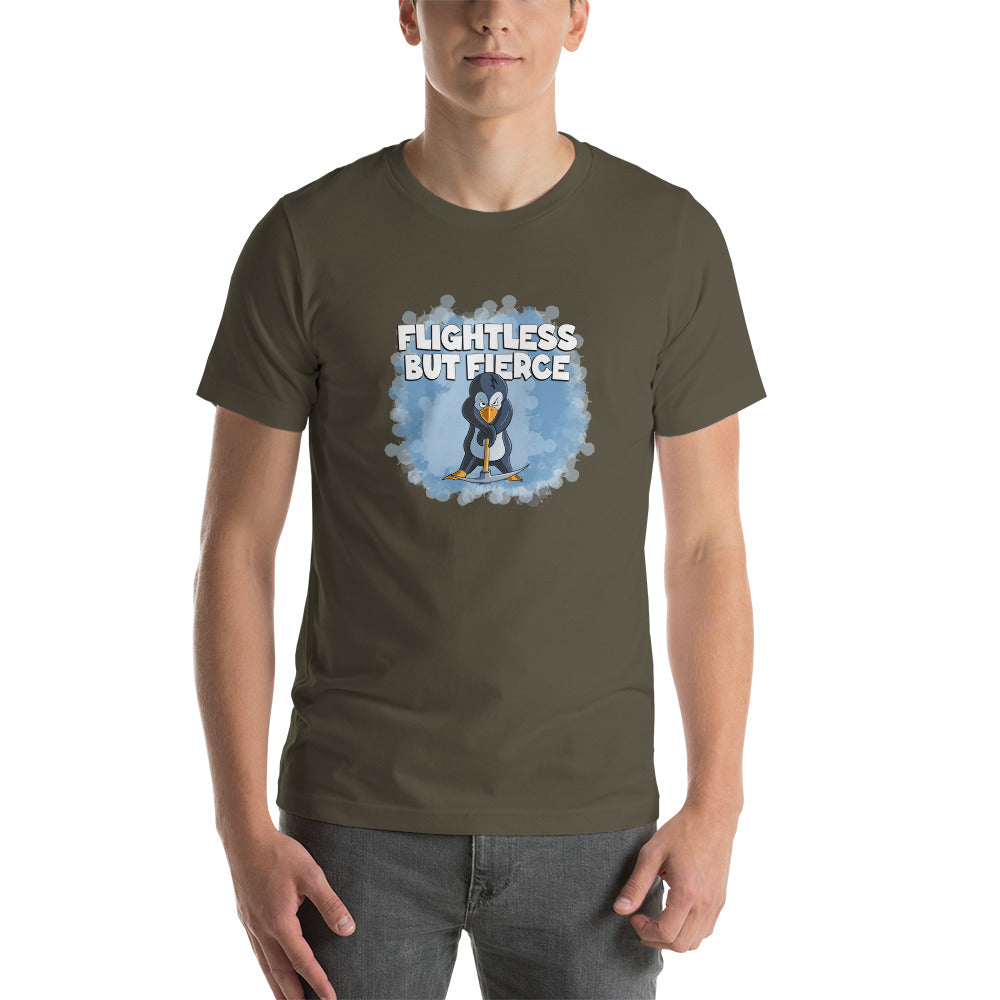 Penguin with a Pick Axe Short-Sleeve Unisex T-Shirt Danger Bear Industries Army S 