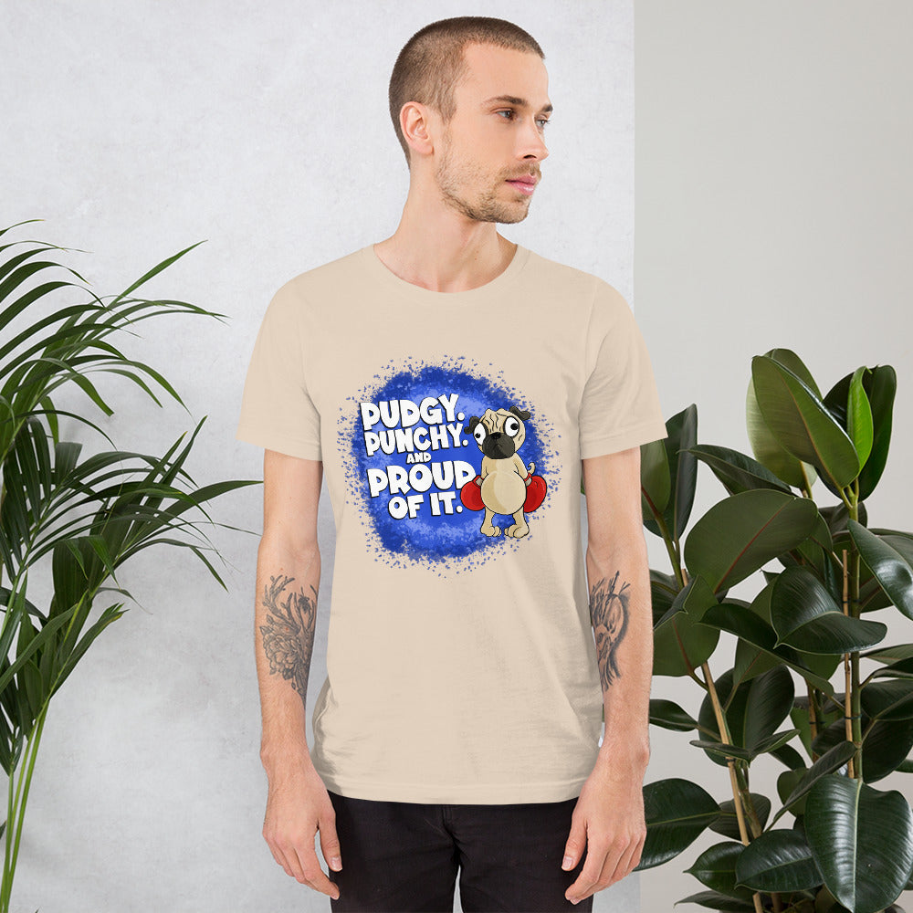 Pugilistic Pug Short-Sleeve Unisex T-Shirt Danger Bear Industries Soft Cream XS 