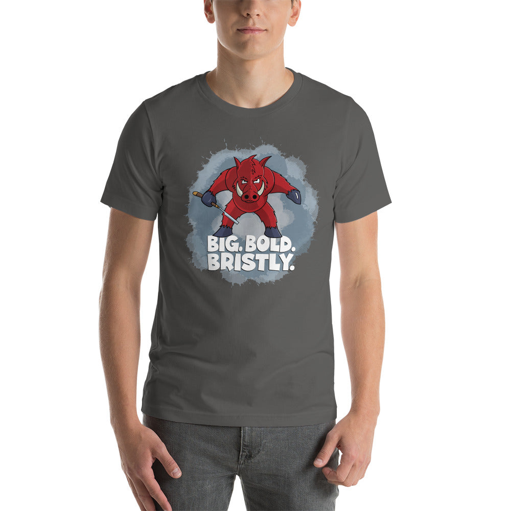 Razorback with a Straight Razor Unisex t-shirt Danger Bear Industries Asphalt S 