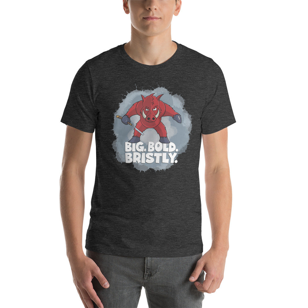Razorback with a Straight Razor Unisex t-shirt Danger Bear Industries Dark Grey Heather XS 