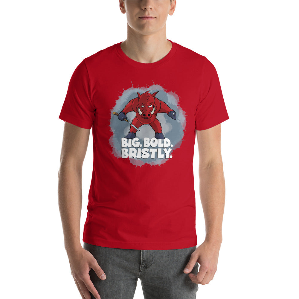 Razorback with a Straight Razor Unisex t-shirt Danger Bear Industries Red XS 