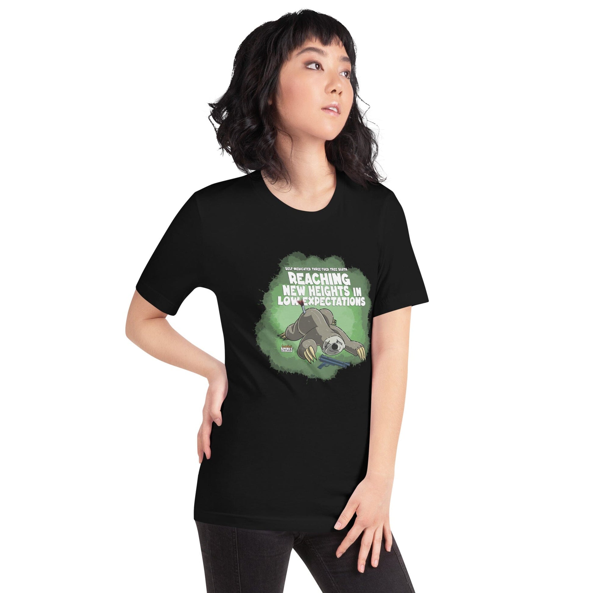 Self-Medicated Three-Toed Tree Sloth Unisex t-shirt Danger Bear Industries 