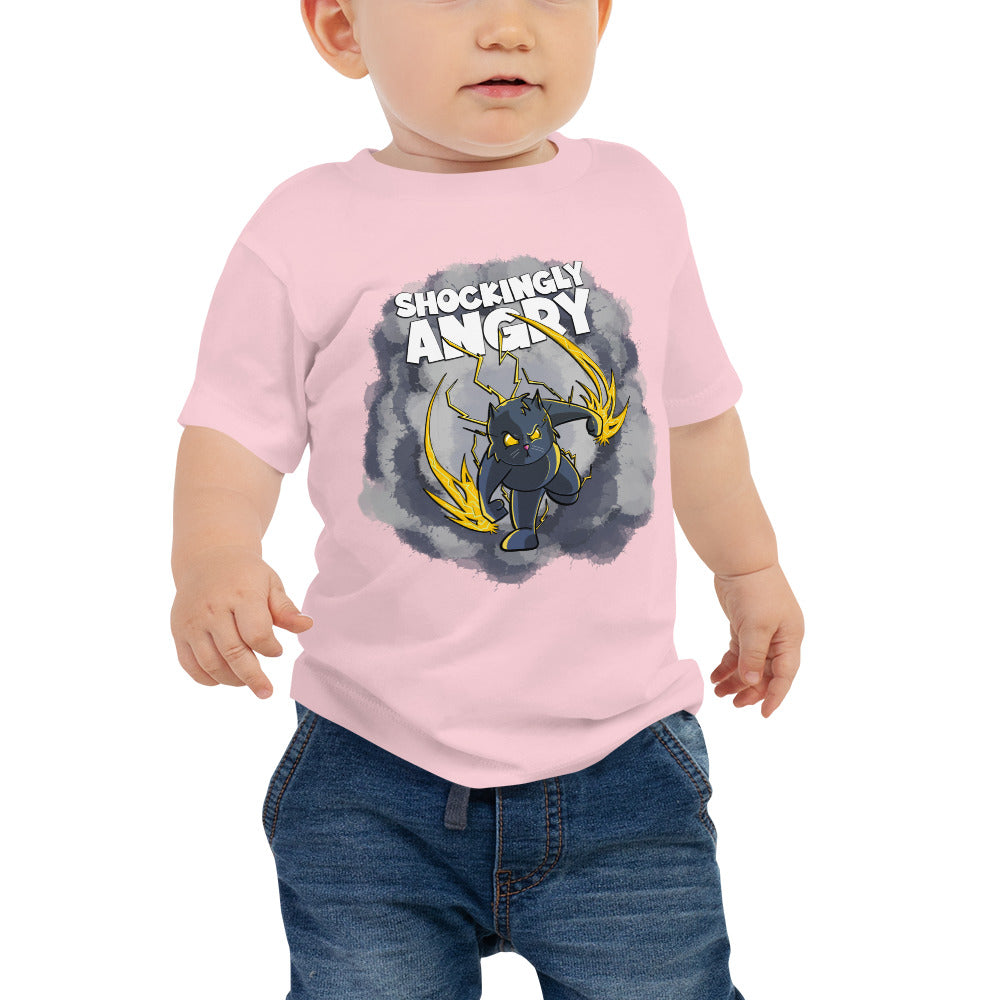 Static-filled Alley Cat Baby Jersey Short Sleeve Tee Danger Bear Industries Pink 6-12m 