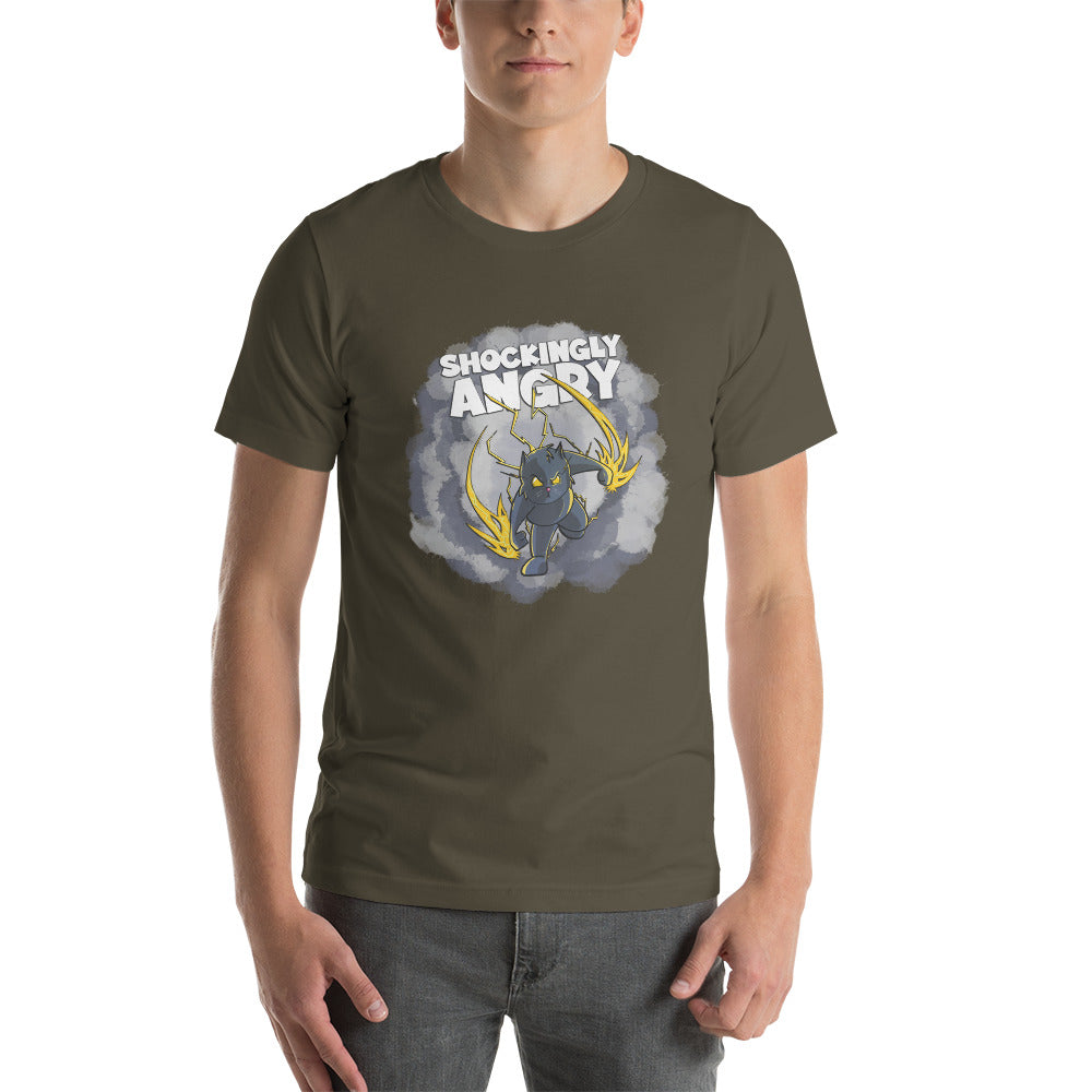 Static-filled Alley Cat Short-Sleeve Unisex T-Shirt Danger Bear Industries Army S 