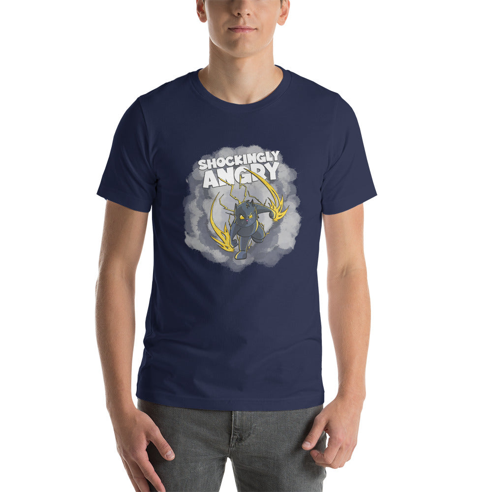 Static-filled Alley Cat Short-Sleeve Unisex T-Shirt Danger Bear Industries Navy XS 