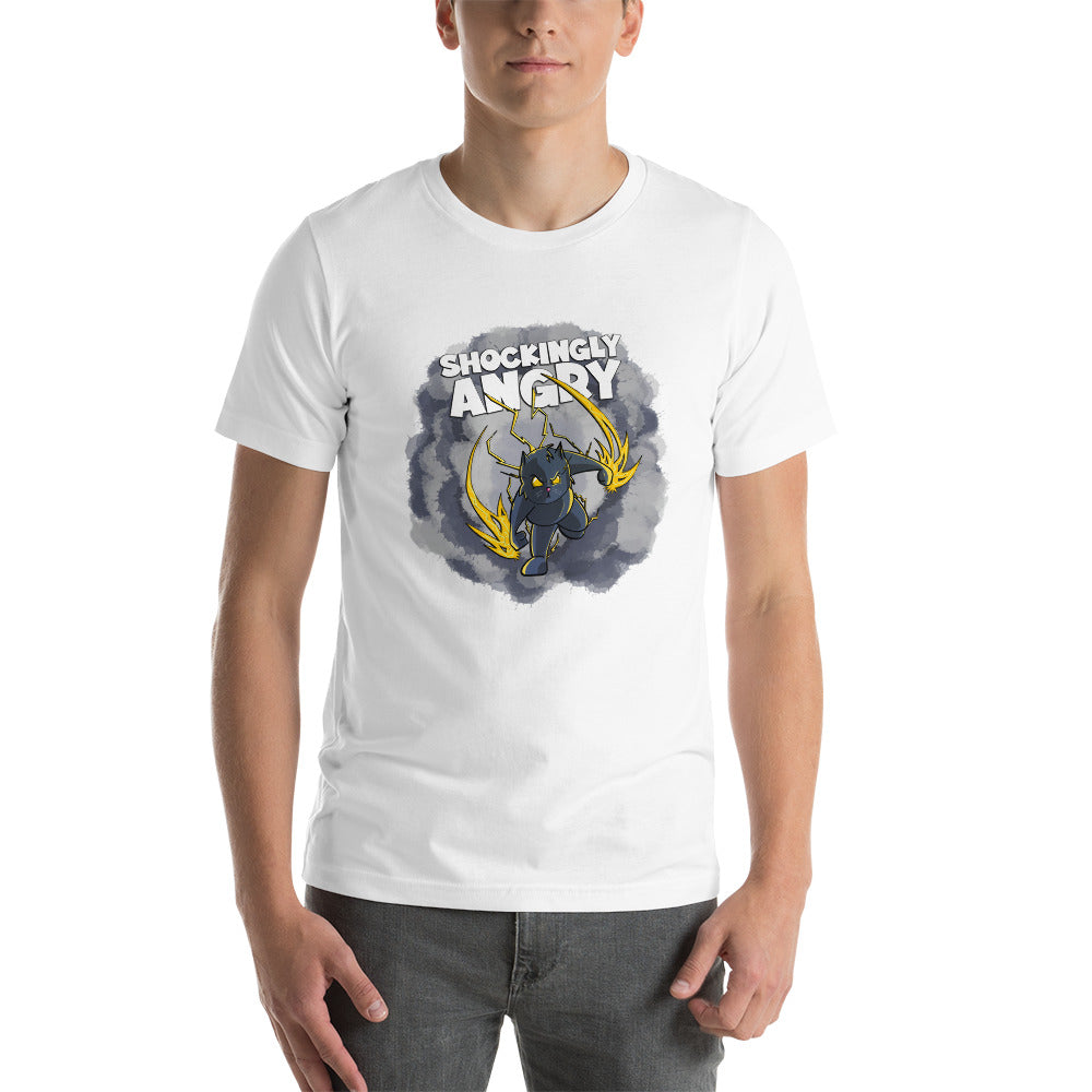 Static-filled Alley Cat Short-Sleeve Unisex T-Shirt Danger Bear Industries White XS 