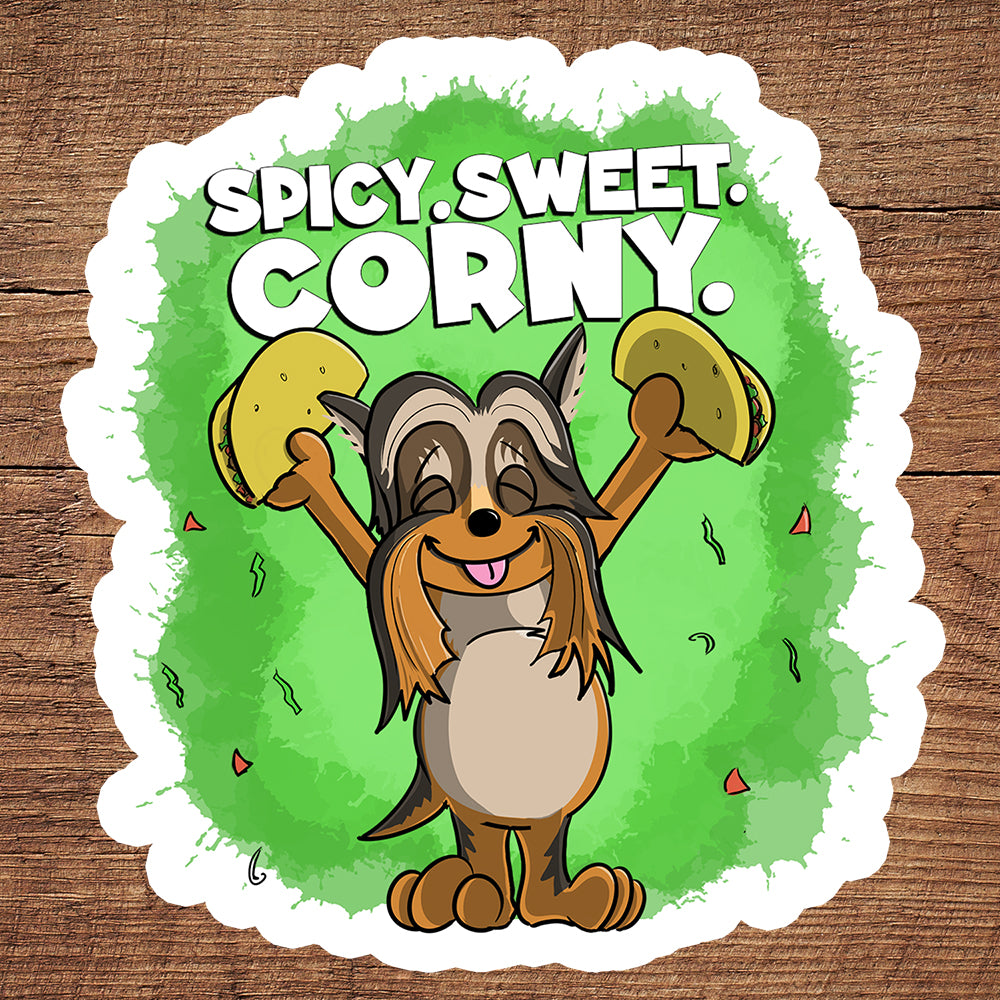 Taco-Loving Terrier sticker pack DangerBearIndustries 