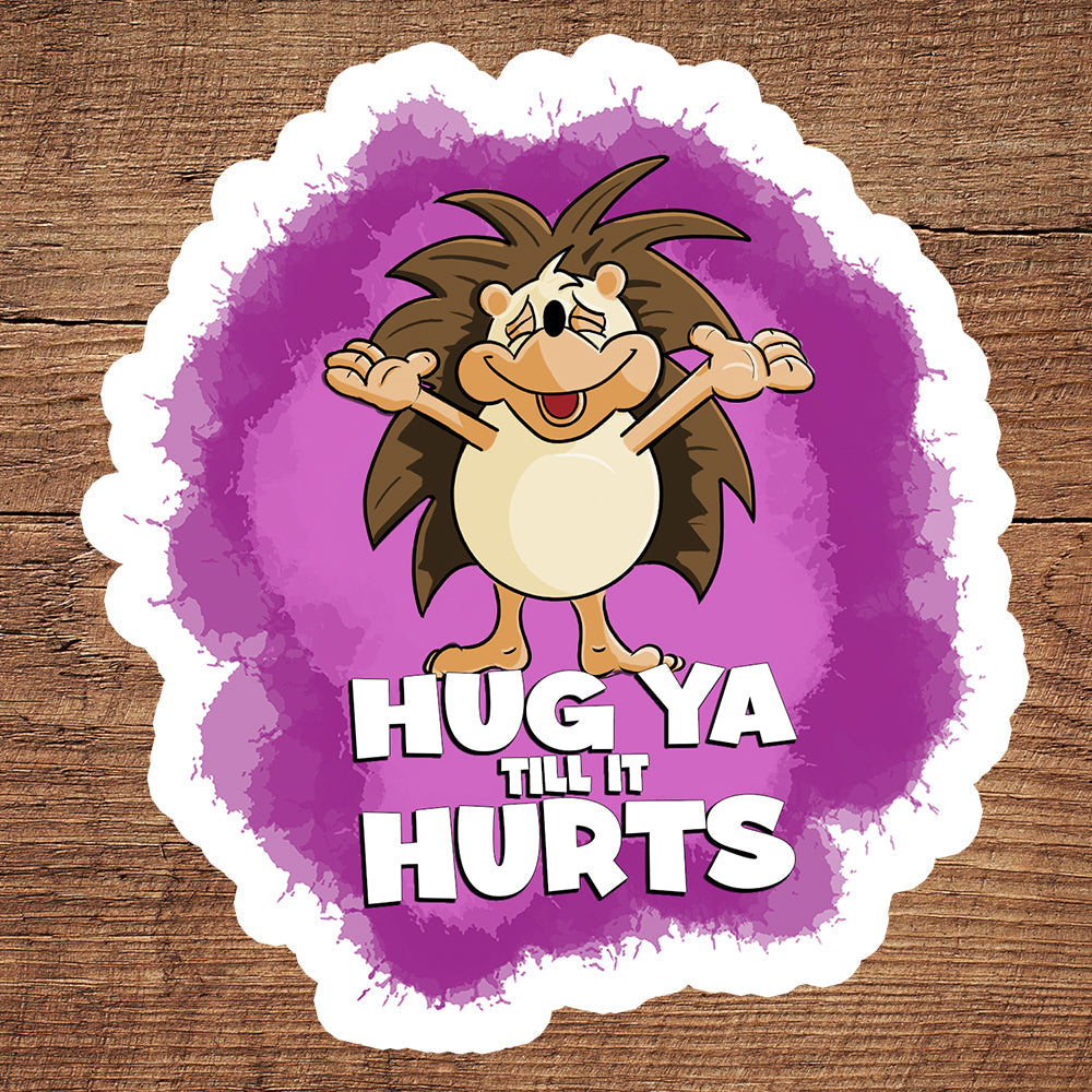 Touchy-Feely Hedgehog sticker pack DangerBearIndustries 